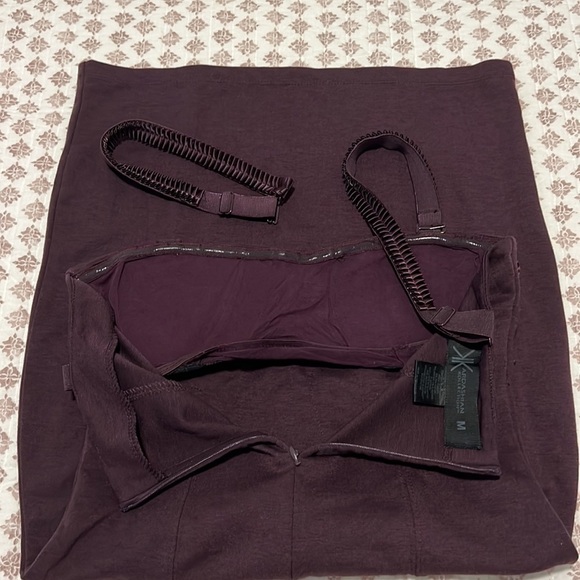 Kardashian Kollection Ruffle Mini Bodycon Convertible Dress Purple Size Medium - Picture 16 of 16